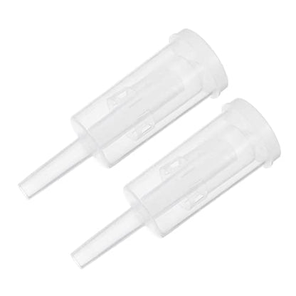 2Pcs Plastic One Way Brewed Wine Exhaust Valves Three Piece Check Valves for Wine Bottles Transparent Supplies for Home Brewing and Wine Preservation