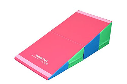 Tumbl Trak Folding Incline Mat - color: Bright Pastel, size: 24 in x 48 in x 14 in