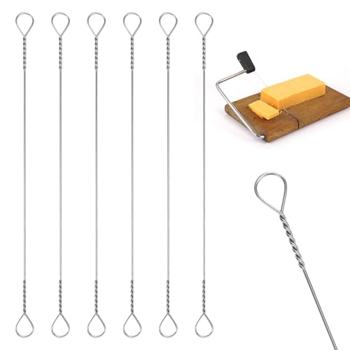 Cheese Slicer Wire Replacement,6 PCS Replacement Cheese Slicing Board Wire, Marble Cheese Slicing Board Wire,5.7-Inch Cheese Slicer Wire - style: 6 PCS