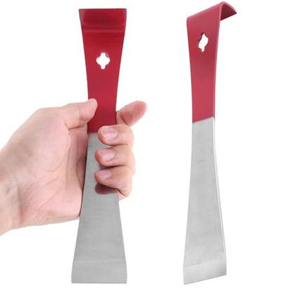 2PCS Stainless Steel Hive Scraper Tools, Hook Design Bee Hive Frame Lifter and Scraper Essential Beekeepers Beekeeping Equipment Hive Hand Tool for Beekeeper