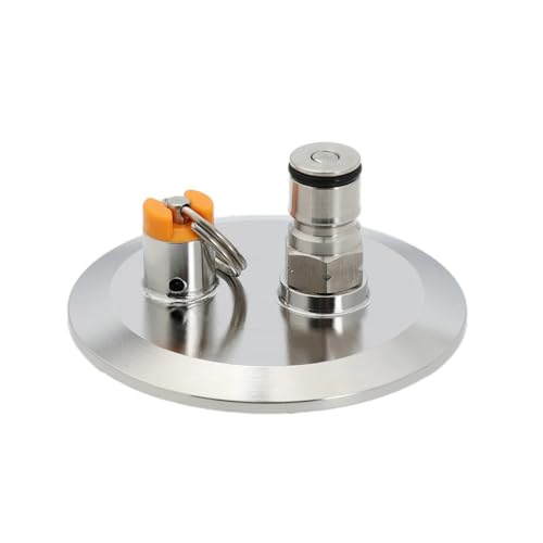 Tri Clamp 3"/4" End Cap With Gas Ball Lock Post and PRV 17 PSI Dry Hopper Accessories Homebrew Conical Fermenter Accessories(3"TC) - size: 3"TC