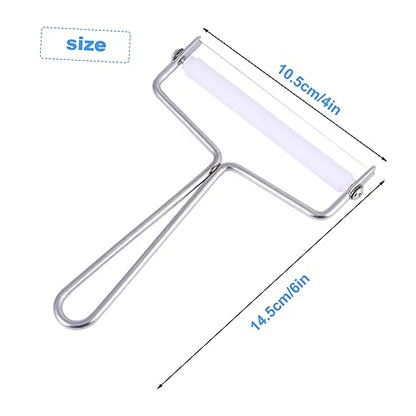 Alipis 2Pcs Stainless Steel Cheese Slicer Multi Purpose Butter Scraper Cream Cutter for Kitchen and Bakery Use Ergonomic Wire Handle Design for Desserts and Food
