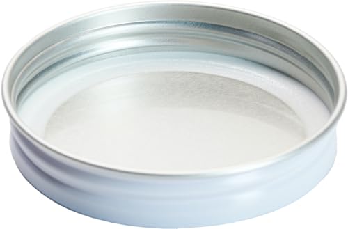 AllSpice Rust-Proof Narrow Mouth Aluminum Metal Mason Jar Lids Leak-Proof 12-Pack (White Narrow) - color: White, size: Narrow Mouth