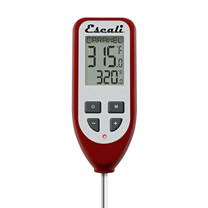 Escali DHC1 Digital Deep Fry Thermometer and Candy Thermometer with Pot Clip and Oil Temperature Gauge for Frying - style: Digital