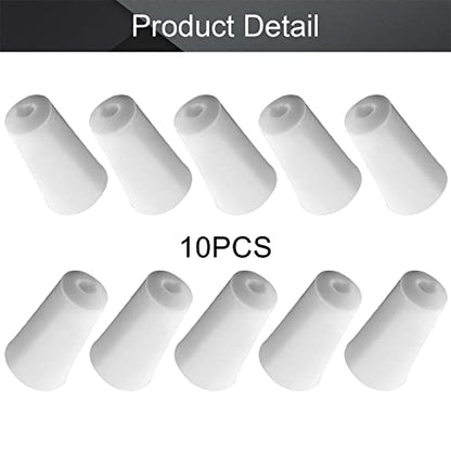 Othmro 10Pcs Drilled Rubber Stopper with Airlock, White Drilled Bungs Stopper with 0.51" Hole for Fermentation Use, Homebrewing Beer Kombucha Airlock Stopper