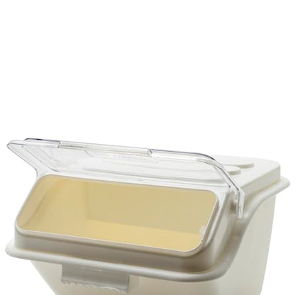 Winco IB-2S Shelf Ingredient Bins 2 gal (40 Cup Capacity), White - size: 2 Gallon, style: Shelf Bin