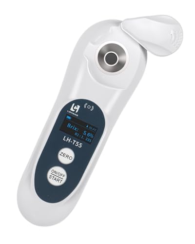 3-in-1 Digital Brix Refractometer with ATC/Refractive Index(RI), Accurate Measurement with Precision Light-Blocking Cover, Brix Meter for Fruit Juice/Beer Brewing/Coffee/Wine Liquid, Range: 0-55% - size: 0-55%Brix