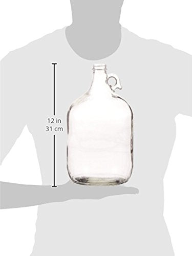 Fastrack 1 Gallon Glass Jug (128 oz) WITHOUT STOPPER OR CAP – Multipurpose 1 Gallon Jug, & Detergent Dispenser for Laundry, Glass Jug for Liquids, Water & Juice - style: 1 Pack