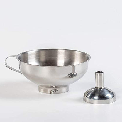 Lehman's Canning Funnel Regular and Wide Mouth Stainless Steel Removable Spout