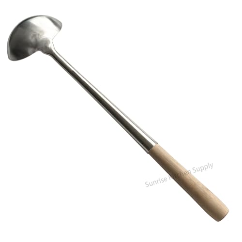 Sunrise Kitchen Supply Commercial Grade Wok Ladle 18" (#2) - size: Ladle 18" (#2)