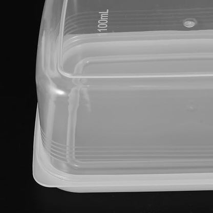Mikikit 1100ml Food Sealing Box with Lid, Bread and Cheese Preservation Container, Refrigerator Storage Container for Kitchen and Lunch Use
