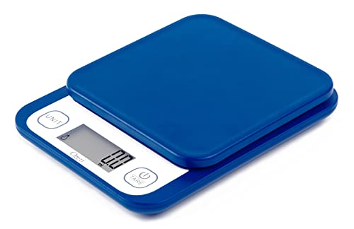 Ozeri Garden and Kitchen Scale II, with 0.1 g (0.005 oz) 420® Variable Graduation Technology® - color: Classic Blue