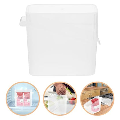 VICASKY Cheese Slice Storage Box with Airtight Lid, Refrigerator Food Container for Cheese and Tea Bag Organization, Mini Fridge Storage Case for Kitchen Use,