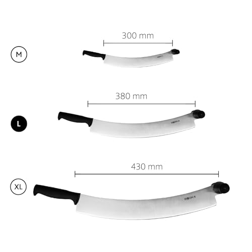 Boska Professional Cheese Knife Large - Cheese Cutter for Cheese Wheels - 380 Mm - Double Handled - Easy to Clean - size: 15"