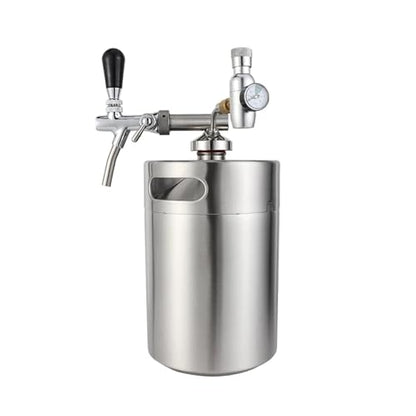 Home Brewing Mini Keg Dispenser GrowlerTap Spear Stainless Steel Beer Spear for 2L/3.6L/4L Mini Keg Bar Tools Easy to Install Brewing Accessories(Tap with Spear) - color: Tap With Spear