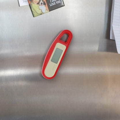 Lavatools PT12B Javelin 2 Ultra Fast Digital Instant Read Meat Thermometer for Grill and Cooking, 3" Probe, Compact Foldable Design, 1.5" Backlight Display, Water Resistant-Chipotle - color: Chipotle
