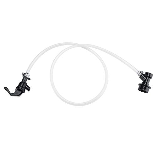 3.3ft Beer Hose, Beer Brewing Tubing with Ball Lock Disconnect and Party Tap for Corny Cornelius Keg Distribution Home Brewing Outdoor Parties
