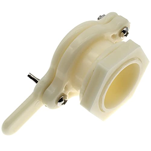 Heavy Duty Honey Gate Valve Nylon Honey Extractor Tap Bucket Beekeeping Supplies with Gasket and Wing Nut(White)
