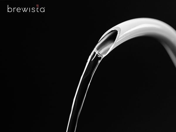 Brewista X Series Electric Gooseneck Kettle, Stainless Steel Water Boiler, Precise Digital Temperature Control, Fast Boiling, Keep Warm, Auto Shut-Off for Pour-Over Coffee & Tea, Home, 0.8L, Black - color: Black