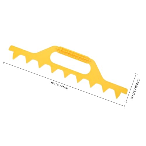 FOMIYES Plastic Hive Frame Spacer Beekeeping Tool for Beehive Management, Yellow 8-Frame Plastic Beekeeping Spacer for Accurate Frame Spacing and Hive Maintenance
