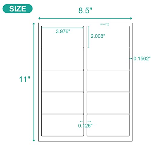 MFLABEL 2x4 Shipping Labels - 25 Sheets (250 Labels) for Laser & Inkjet Printers, 10-UP FBA Address Stickers, Matte White Self-Adhesive Mailing Labels for Packages, Boxes, envelopes - size: 2" x 4" (10-up), style: 25 Sheets