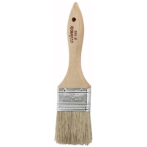 Winco Heavy-Duty Boar Bristle Pastry Brush, 2" - size: 2-Inch