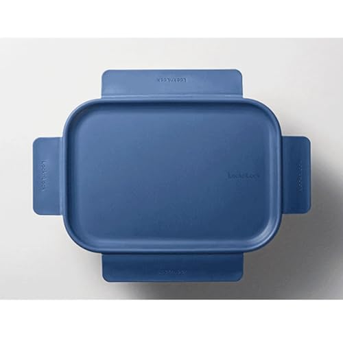 LocknLock Tritan Plastic Bisfree Modular Plus Food Storage Container Set, BPA-Free, Stackable, Dishwasher and Freezer-Safe, 24-Piece Set with 12 Boxes and 12 Lids, Navy - color: Navy, size: 24 set (12 containers & 12 Lids)