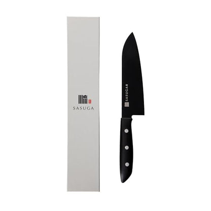 SASUGA Lightweigth Japanese Santoku Chef’s Knife 170mm – Made in Japan | Molybdenum-Vanadium Stainless Steel | Razor-Sharp, Rust-Resistant Blade for Meat, Fish & Vegetables - color: Santoku