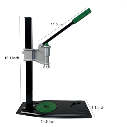 Manual Beer Bottle Capper Machine, 26mm Bench Beer Bottle Ring Pull Cap Crimping Tool, Adjustable Height, Heavy Duty Strong Metal Easy Action for Home Brewing