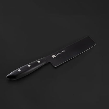 SASUGA Lightweigth Japanese Nakiri Vegetable Knife 165 mm – Made in Japan | Molybdenum-Vanadium Stainless Steel | Flat Blade for Precise Vegetable Cutting - color: Nakiri