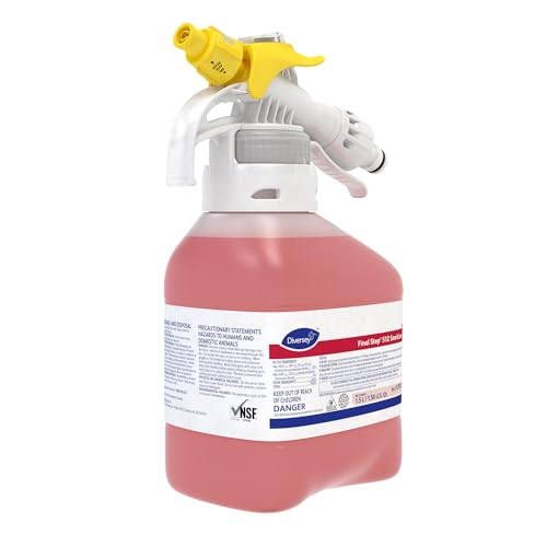 Diversey 5753116 Final Step 512 Sanitizer, Concentrated No Rinse Food Contact Kitchen Sanitizer, Ready-to-Dispense (RTD), 1.5-Liter (Pack of 2) - size: 25.36 Fl Oz (Pack of 2)