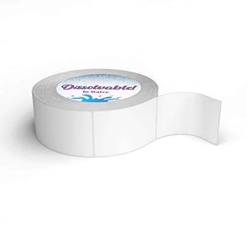 Blank White 1 X 2 Dissolvable Food Labels - Washes Off Qucikly No Residue - for Food Prepe and Rotation, Canning and More! Made in The USA (1 Pack) - size: 1 PACK
