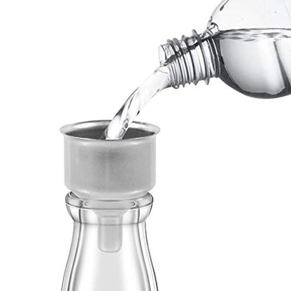 Mini Funnels, Silver Stainless Steel Funnels for Oil Bottle, 2 Pcs | for Drinking Liquor Flask, Essential Oil Bottle, Spice Powder, Amber Bottles Homemade Make-Up Fillers