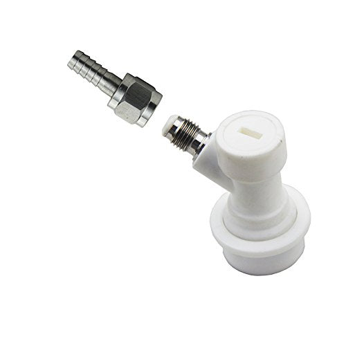 UP100 ONE Pair Ball Lock Corny Keg Disconnects + 2 Barb Connector Home Brew Beer Keg Parts for Cornelius Kegs