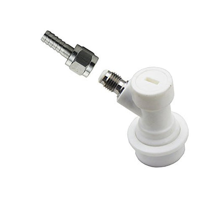 UP100 ONE Pair Ball Lock Corny Keg Disconnects + 2 Barb Connector Home Brew Beer Keg Parts for Cornelius Kegs