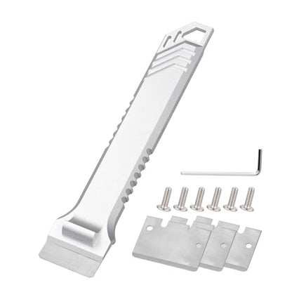 Universal 3D Printer Scraper Tool Kit with 3 Replaceable SK5 Steel Blades, for Bambu Lab X1 P1 Creality 3D Printer bulid Plate, Anodized Aluminum Handle, Quick-Change Design for Easy Model Removal