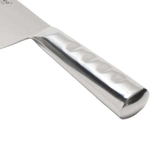 Winco Chinese Cleaver, Steel Hdl, 8" x 2-1/4" Blade - size: 8", style: Chinese Cleaver/Steel Handle