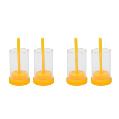 Totority 4sets Professional Bee Marking Bottles of Beekeeping Tools for Easy Queen Identification and Hive Inspection and Marker Bottles