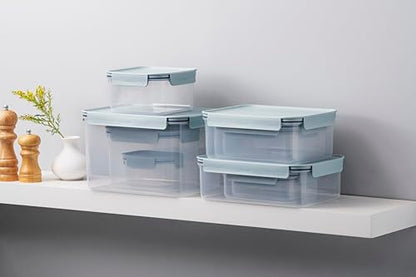 LocknLock Classic-Plus Plastic Food Storage Container | Airtight Plastic Food Storage Containers with Lids | BPA Free Stackable Food Storage for Meal Prep, Leakproof, Freezer & Dishwasher Safe, 420ml - size: 420ml