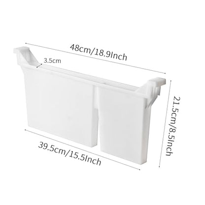 4pcs Langstroth Hive Bee Feeder - Dual Compartment 1.5L Bee Feeder & Water, Anti-Drowning Design for Beekeeping Supplies (White) - color: White