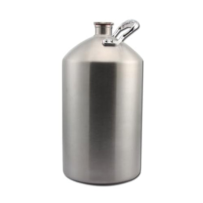 Mini Stainless Steel Beer Keg,Beer Keg,Stainless Steel Beer Barrel with Seal Knob Cover for Home Kitchen Brewing Beer,for Camping Hiking Homebrewing Keep Beverage Fresh,8 Liters - size: 8 Liters