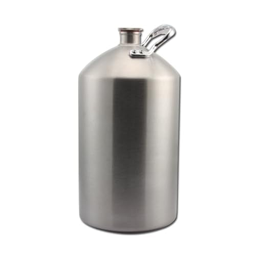 Mini Stainless Steel Beer Keg,Beer Keg,Stainless Steel Beer Barrel with Seal Knob Cover for Home Kitchen Brewing Beer,for Camping Hiking Homebrewing Keep Beverage Fresh,8 Liters - size: 8 Liters