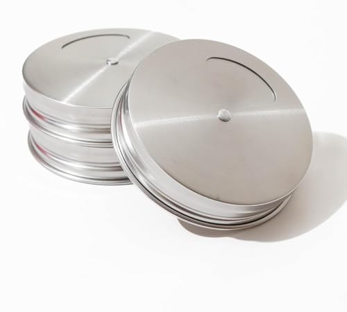 Mason Jar Spice Shaker Lids Stainless Steel – 6 Pack Adjustable Spice Lids for Mason Jars Wide Mouth – Seasoning Salt Pepper Dispenser Tops for Ball Canning Jars - style: Wide Mouth