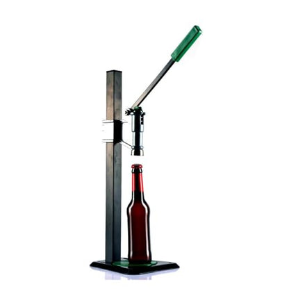 Iron Bench Bottle Capper, Adjustable Beer Bottle Capping Machine, Manual Crown Cap Sealer for Home Brewing and Glass Bottles