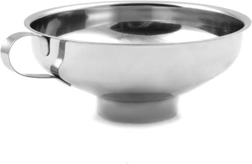 Farm to Table Wide Mouth Canning Funnel, Stainless Steel, 5.75-Inch Metallic