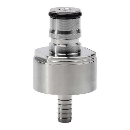 Stainless Steel Carbonation Cap Ball Lock for Home Brewing Beer for soda - Counter Pressure Filling PET Bottle - Silver 6x3.2cm