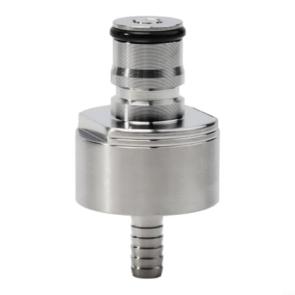 Stainless Steel Carbonation Cap Ball Lock for Home Brewing Beer for soda - Counter Pressure Filling PET Bottle - Silver 6x3.2cm