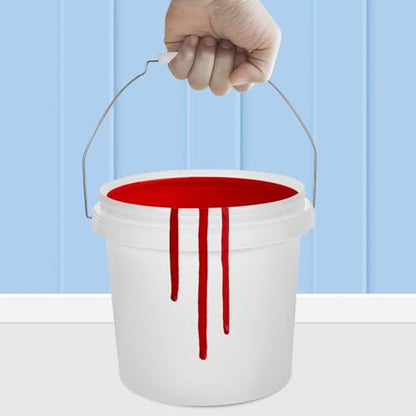 Operitacx Abs Paint Bucket Plastic Paint Container with Lid and Handle White 1 Gallon Easy to Carry Multipurpose Storage Bucket and Pigment for Home Use