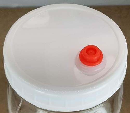 1000 Sets Grommets and Water-less Airlocks fits Fermentation Kits Plastic Lids