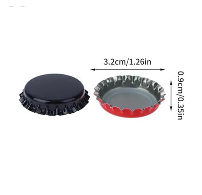 100Pc/Set Beer Cap New Beer Bottle Caps Oxygen Absorbing Seal Caps for DIY Home Brewing Beer Tool Bar Accessorie Equipment(Red) - color: Red